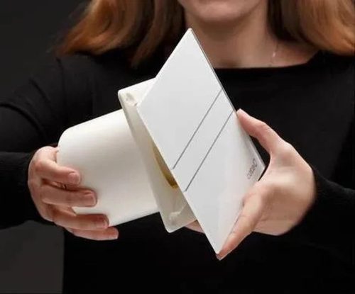 Cata E-100M szellőztető ventilátor, metakrilát előlappal, fehér, 100mm
