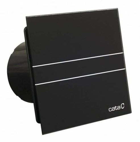 Cata E-100M BK szellőztető ventilátor, metakrilát előlappal, fekete, 100mm