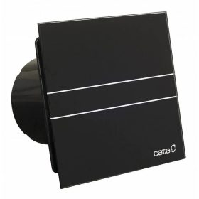   Cata E-100MT BK szellőztető ventilátor, metakrilát előlappal, utószellőztető funkcióval, fekete, 100mm