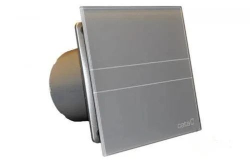 Cata E-100MST szellőztető ventilátor, metakrilát előlappal, utószellőztető funkcióval, ezüstszürke, 100mm