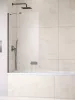 Idea Brushed GunMetal PNJ II szálcsiszolt fegyvermetál kádparaván 60 átlátszó