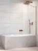Idea Brushed Copper PNJ II szálcsiszolt réz kádparaván 60 átlátszó