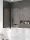 Nes Black PND II fekete kádparaván 100 átlátszó jobbos