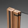 Nes Brushed Copper PND I szálcsiszolt réz kádparaván 130 átlátszó jobbos