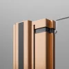 Nes Brushed Copper PND I szálcsiszolt réz kádparaván 130 átlátszó jobbos