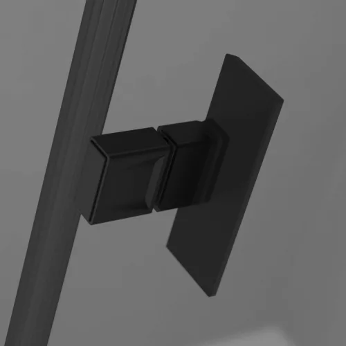 Nes Black DWJ I Frame fekete zuhanyajtó 100 átlátszó balos