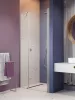 Nes Brushed Nickel DWS szálcsiszolt króm zuhanyajtó 120 átlátszó balos
