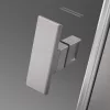 Nes Brushed Nickel DWS szálcsiszolt króm zuhanyajtó 120 átlátszó balos