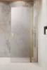 Nes Brushed Gold Walk-in KDD II szálcsiszolt arany zuhanyfal jobbos