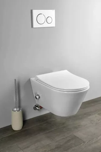 SAPHO AVVA RIMLESS fali WC bidézuhannyal, csapteleppel, 35,5x53cm 100315