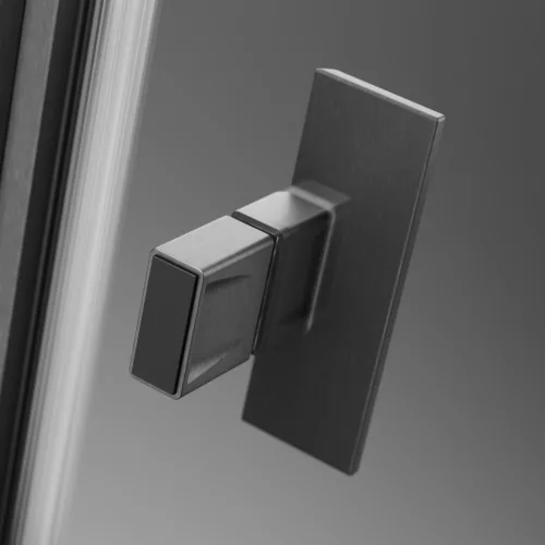 Nes Brushed GunMetal DWD II szálcsiszolt fegyvermetál zuhanyajtó 130 átlátszó