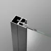 Nes Brushed GunMetal DWD II szálcsiszolt fegyvermetál zuhanyajtó 130 átlátszó