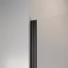 Nes Black PTJ szögletes fekete zuhanykabin 100x80J átlátszó, jobbos, ajtó a hosszabb oldalon