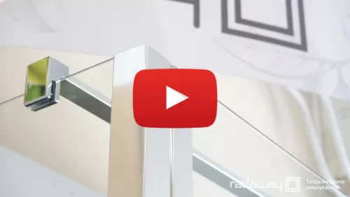 Nes Black PTJ szögletes fekete zuhanykabin 80x80J átlátszó, jobbos