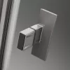 Nes Brushed Nickel PTJ szögletes szálcsiszolt króm zuhanykabin 100x80 átlátszó balos
