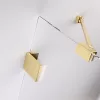 Essenza Pro Gold PDD íves arany zuhanykabin 80x80 átlátszó
