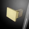 Essenza Pro Gold PDD íves arany zuhanykabin 80x80 átlátszó