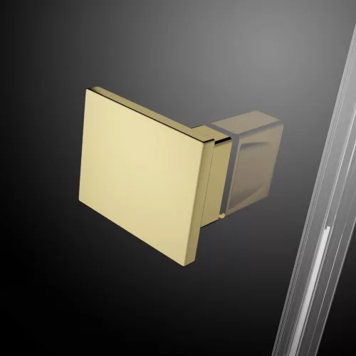 Essenza Pro Gold PDD íves arany zuhanykabin 80x80 átlátszó
