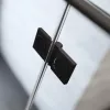 Essenza Pro Black PDD íves fekete zuhanykabin 80x100 átlátszó