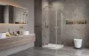 Essenza Pro Brushed Copper PDD íves szálcsiszolt réz zuhanykabin 80x80 átlátszó