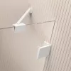 Essenza Pro White PDD íves fehér zuhanykabin 90x80 átlátszó