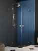 Essenza Pro Gold PDD íves arany zuhanykabin 90x90 átlátszó