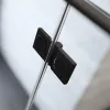 Essenza Pro Black PDD íves fekete zuhanykabin 90x90 átlátszó