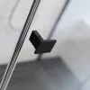 Essenza Pro Black PDD íves fekete zuhanykabin 90x100 átlátszó