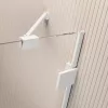 Essenza Pro White PDD íves fehér zuhanykabin 100x90 átlátszó
