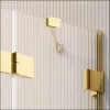 Essenza Pro Gold PDD íves arany zuhanykabin 100x80 átlátszó