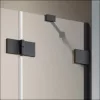 Essenza Pro Black PDD íves fekete zuhanykabin 100x100 átlátszó