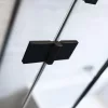 Essenza Pro Black PDD íves fekete zuhanykabin 100x100 átlátszó