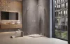 Essenza Pro Brushed Nickel PDD íves szálcsiszolt króm zuhanykabin 100x90 átlátszó