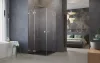Essenza Pro Brushed Nickel KDD szögletes szálcsiszolt króm zuhanykabin 90x100 átlátszó