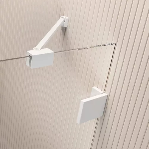 Essenza Pro White KDJ szögletes fehér zuhanykabin 80x110 átlátszó balos