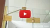 Essenza Pro Gold PND II arany kádparaván 110 átlátszó jobbos