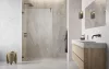 Essenza Pro Brushed GunMetal Walk-in szálcsiszolt fegyvermetál zuhanyfal 50 átlátszó