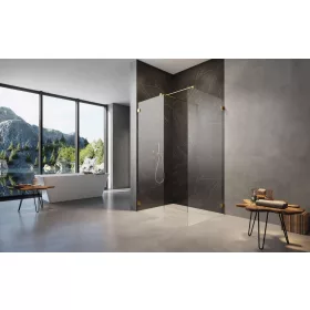   Essenza Pro Gold Walk-in III arany zuhanyfal 90x140 átlátszó