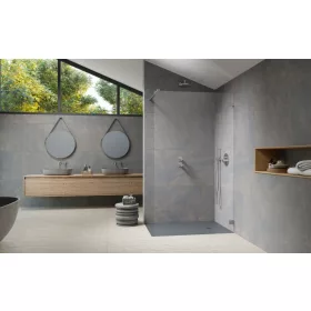   Essenza Pro Brushed Nickel Walk-in szálcsiszolt króm zuhanyfal 120 átlátszó