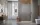 Essenza Pro Brushed Copper Walk-in szálcsiszolt réz zuhanyfal 130 átlátszó
