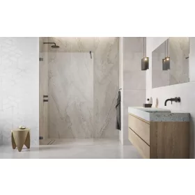   Essenza Pro Brushed GunMetal Walk-in szálcsiszolt fegyvermetál zuhanyfal 155 átlátszó