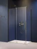 Furo Brushed Gold KDJ szögletes szálcsiszolt arany zuhanykabin 90x100 jobbos átlátszó
