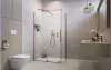 Furo Brushed Copper KDJ szögletes szálcsiszolt réz zuhanykabin 110x80 átlátszó jobbos