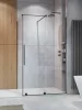Furo Brushed GunMetal KDJ szögletes szálcsiszolt fegyvermetál zuhanykabin 120x110 átlátszó jobbos
