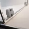 Furo Brushed GunMetal KDJ szögletes szálcsiszolt fegyvermetál zuhanykabin 160x110 átlátszó jobbos