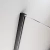 Furo Brushed GunMetal KDJ szögletes szálcsiszolt fegyvermetál zuhanykabin 160x110 átlátszó jobbos