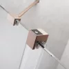 Furo Brushed Copper KDD szögletes szálcsiszolt réz zuhanykabin 80x80 átlátszó