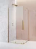Furo Gold KDD szögletes arany zuhanykabin 110x90 átlátszó