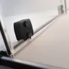 Furo Black Walk-in fekete zuhanyfal 110 átlátszó jobbos