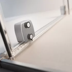   Furo Brushed Nickel Walk-in szálcsiszolt króm zuhanyfal 110 balos átlátszó